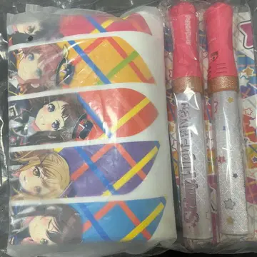 뱅드림 Poppin'Party 상하이 혜택 T셔츠 응원봉 세트