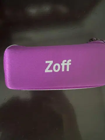 Zoff 안경 골드 프레임 케이스 포함 무도수