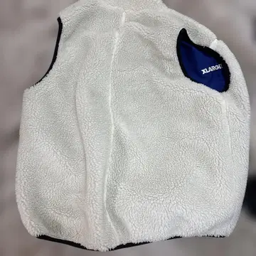 XL 플리스 자켓 화이트/네이비