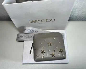 JIMMY CHOO 컴팩트 지퍼 카드 케이스