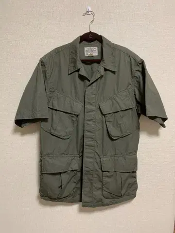 CIVILIAN CREW 밀리터리 사파리 반팔 셔츠