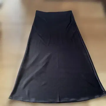 ZARA 광택 스커트 새틴 스커트 M 브라운