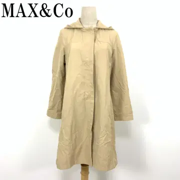 LA5833 맥스앤코 롱 노카라 코트 베이지 36