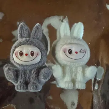 토끼 캐릭터 봉제 인형 2색 세트