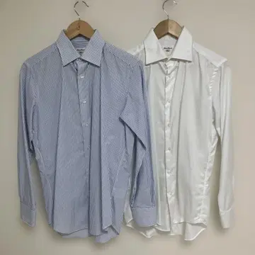 URBAN RESEARCH Tailor 커터셔츠 스트라이프 화이트