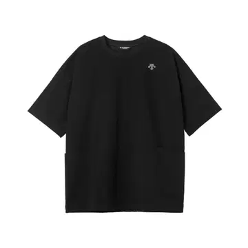 DESCENTE ALLTERRAIN 라이트 하프 슬리브 T셔츠 블랙