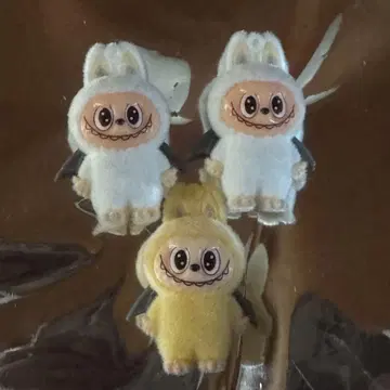 박쥐 날개를 가진 봉제 인형 3개 세트