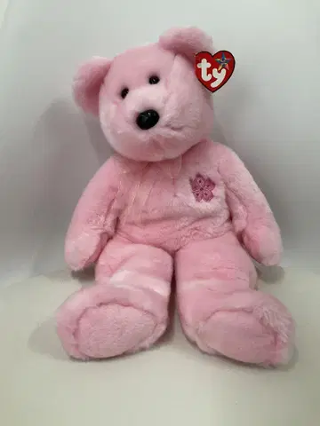 일본 한정판 Ty 비니 베이비즈 Sakura (사쿠라) 곰 봉제 인형