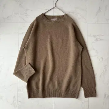 새상품급 [ 마가렛호웰 ] 울 캐시미어 크루넥 니트 카멜 XL