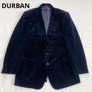 [ DURBAN ] 벨벳 테일러드 자켓 (96AB5) 블랙