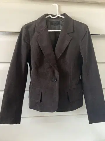 UNTITLED 벨로아 스웨이드 브라운 자켓