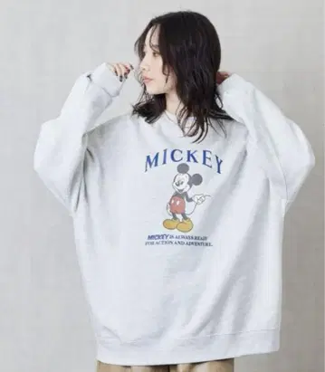 FREAK'S STORE 미키 맨투맨 그레이