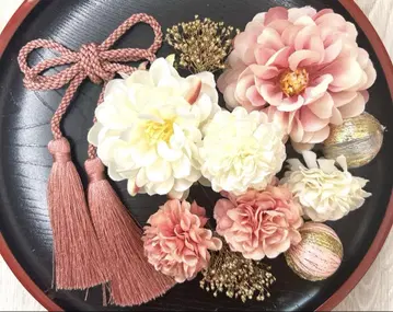 성인식 일본 의류 후리소데 시치고산 머리 장식 세트