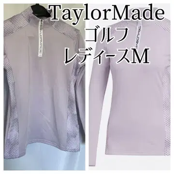 TaylorMade 골프웨어 여성용 M 긴팔 하프 지퍼 퍼플