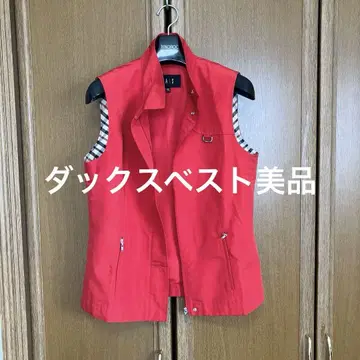 DAKS 레드 슬리브리스 베스트 M