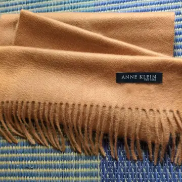 ANNE KLEIN 머플러 카멜 캐시미어 100%