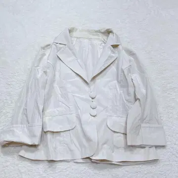 개버딘 티 자켓 얇은 소재 무지 빅 루즈핏 오피카지 식전