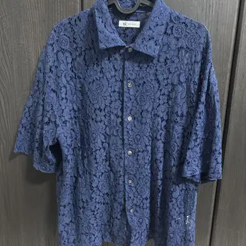 다케오 키쿠치 레이스 반팔 셔츠