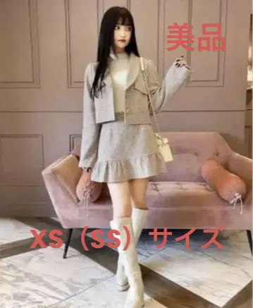 새상품급! 미셸 마카롱 하운드투스 체크 패턴 셋업