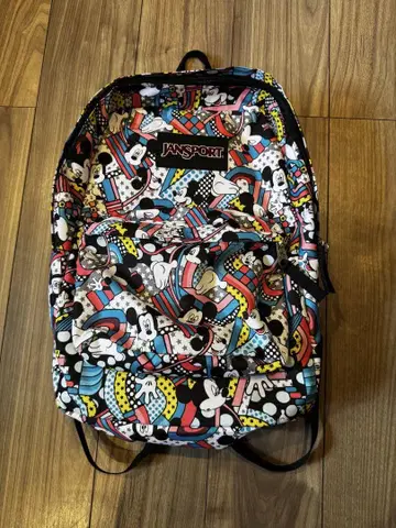 JANSPORT 컬러풀 미키 백팩
