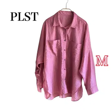플라스테 긴팔 블라우스 핑크 M PLST 새상품급