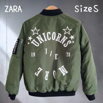ZARA 유니콘 MA-1 자켓 S 사이즈