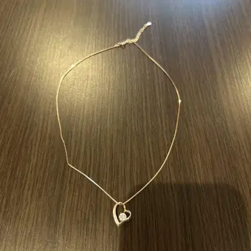 Jeconpal 핑크 골드 하트형 목걸이