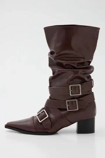 lagua gem BELT POINTED 롱 부츠