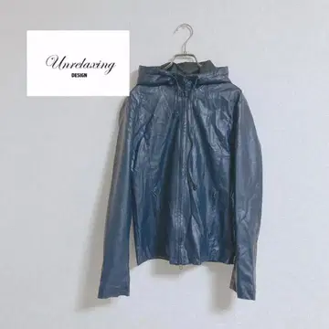 unrelaxing 가죽풍 후드티 라이더 자켓 관:381