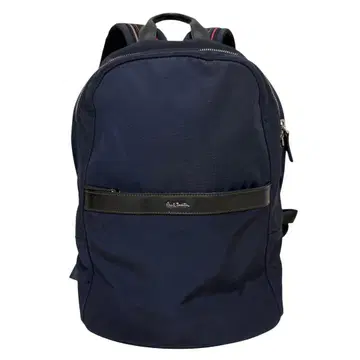 Paul Smith 멀티 스트라이프 백팩 A4 로고 금장 장식 네이비