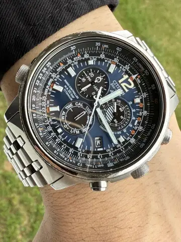 CITIZEN 시티즌 프로마스터 전파 솔라 경량 티타늄 스카이