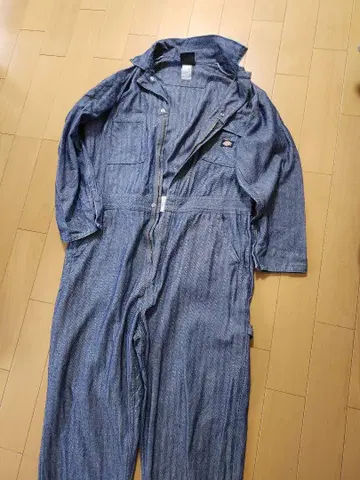 DICKIES 데님 오버롤 히코리