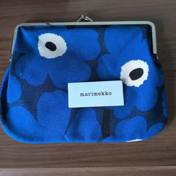 marimekko 꽃무늬 파우치 파랑