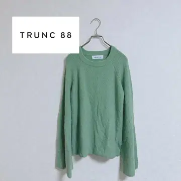 TRUNC88 민트 그린 소매 플레어 니트 관:412