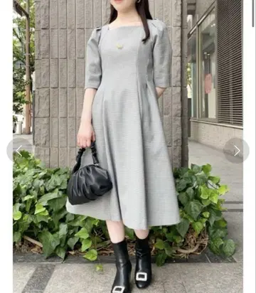 CELFORD 트리플 크로스 원피스 그레이