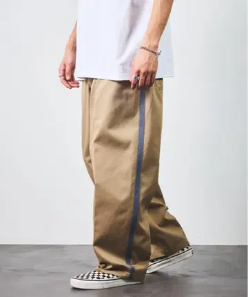 FREAK'S STORE 사이드 라인 워크 팬츠