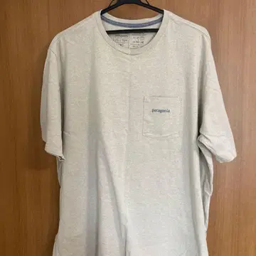 컨디션 최상 patagonia XL T셔츠 포켓 부착 베이지