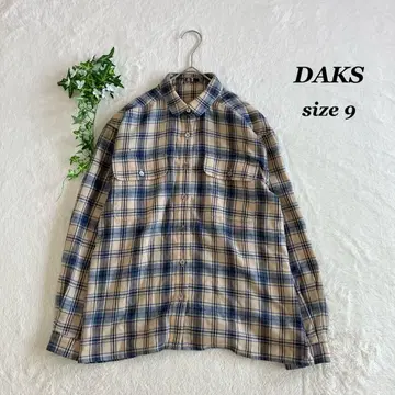 DAKS 닥스 (9) 체크 무늬 긴팔 셔츠 가을/겨울 캐주얼 겉옷