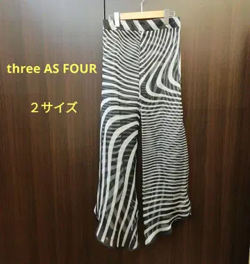 three AS FOUR 실크 오간자 랩 팬츠 72-0913-1A