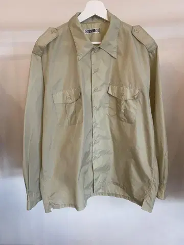 90s GOOD ENOUGH 베이지 나일론 셔츠 자켓