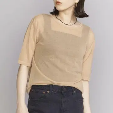 BEAUTY&YOUTH UNITED ARROWS 시어 크루넥 T셔츠