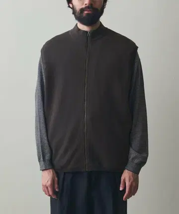 Steven Alan 밀라노리브 스탠드 카라 베스트 XL