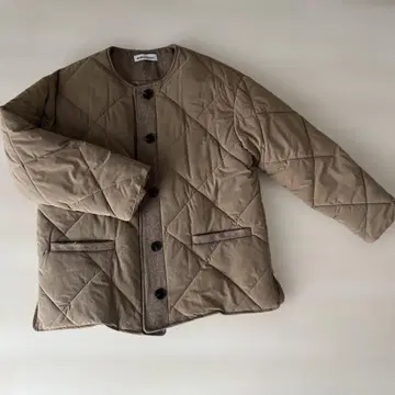 mellow brown 베이지 퀼팅 자켓