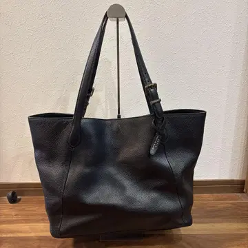 페티아 토트백 숄더 올 가죽 주름 가죽 블랙 대용량 A4