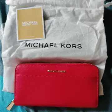 MICHAEL KORS 레드 장지갑