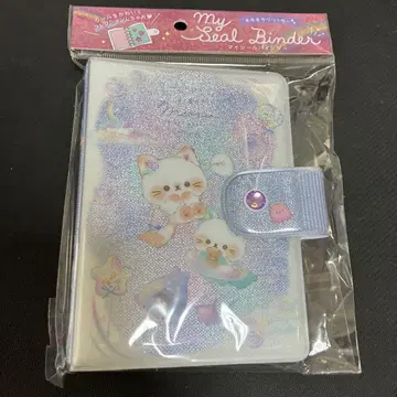 고양이 키라키라 글리터 씰 바인더 씰북 헤이세이 레트로