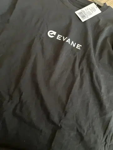 EVANE 코튼 T셔츠 블랙
