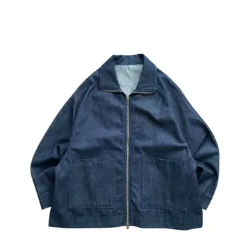 [새상품급] Vintage 00s~ 변형 디자인 데님 자켓 스윙탑
