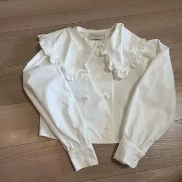Charmant 빈티지 프릴 빅 칼라 블라우스 셔츠 일본산