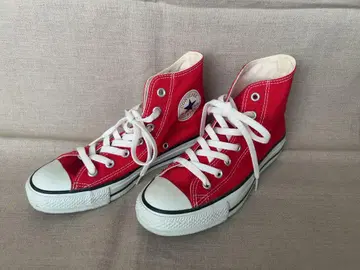 CONVERSE ALL STAR 하이컷 빨간색 24.5cm